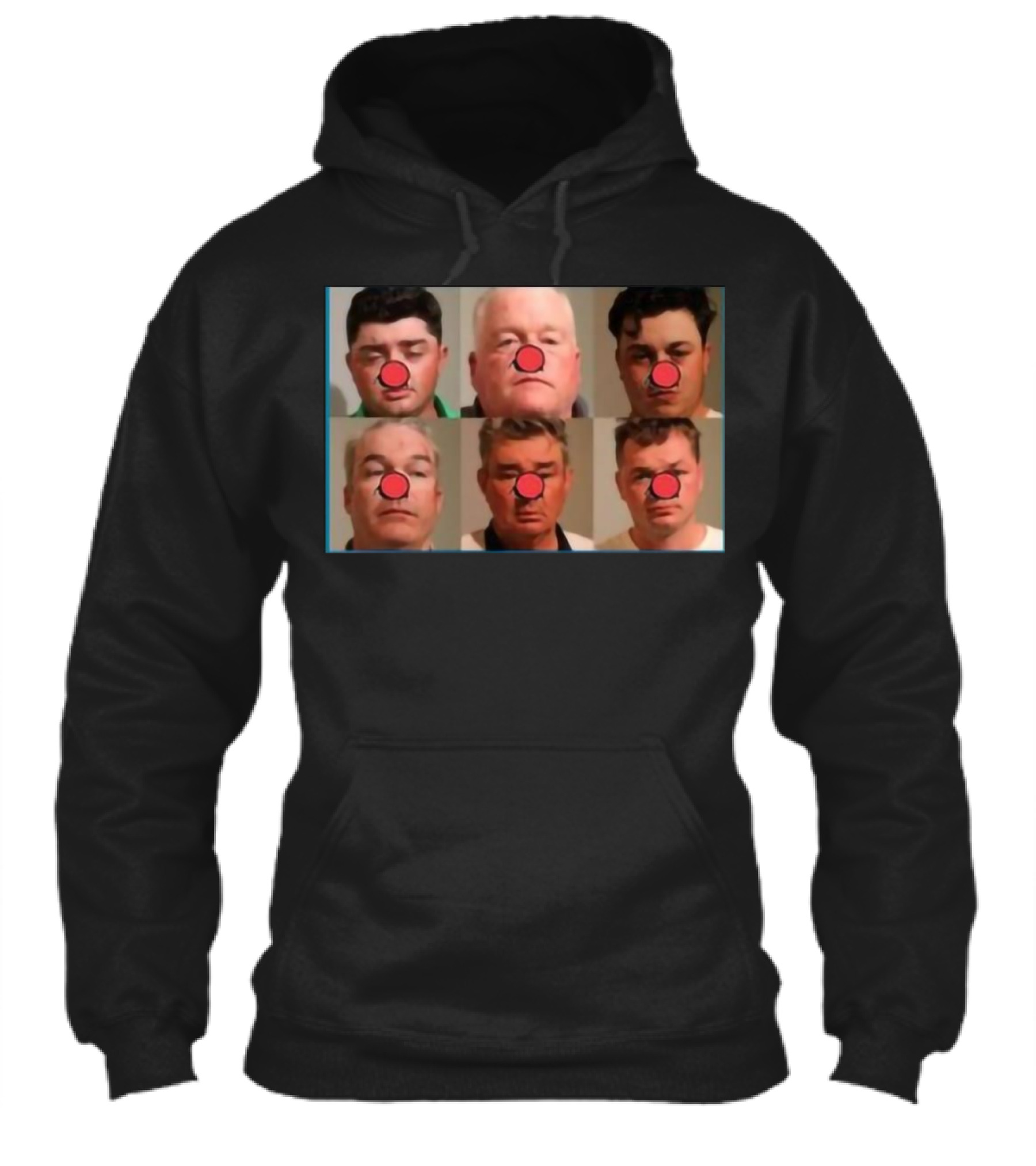 Bradley Jennings Mesker Daley Carroll And Carroll 1St 6 Man Clown Red Nose Faces Shirt