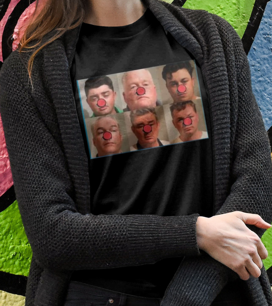 Bradley Jennings Mesker Daley Carroll And Carroll 1St 6 Man Clown Red Nose Faces Shirt