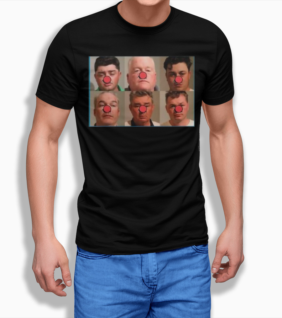 Bradley Jennings Mesker Daley Carroll And Carroll 1St 6 Man Clown Red Nose Faces Shirt