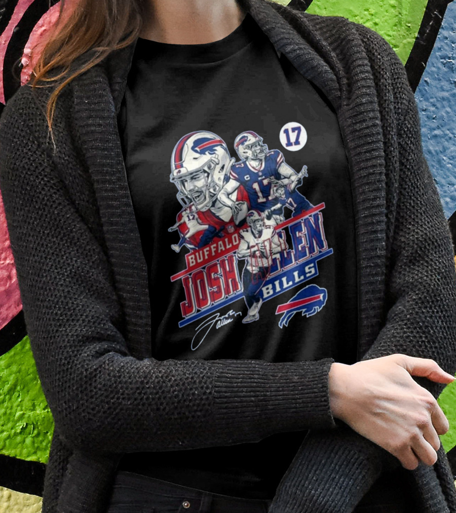Buffalo Bills Josh Allen Number 17 Forever True Legends In Our Hearts Signature Shirt