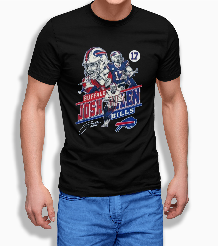 Buffalo Bills Josh Allen Number 17 Forever True Legends In Our Hearts Signature Shirt