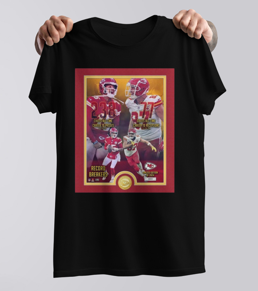 Travis Kelce Kansas City Chiefs Alltime Td Record Nflpa Signature Shirt