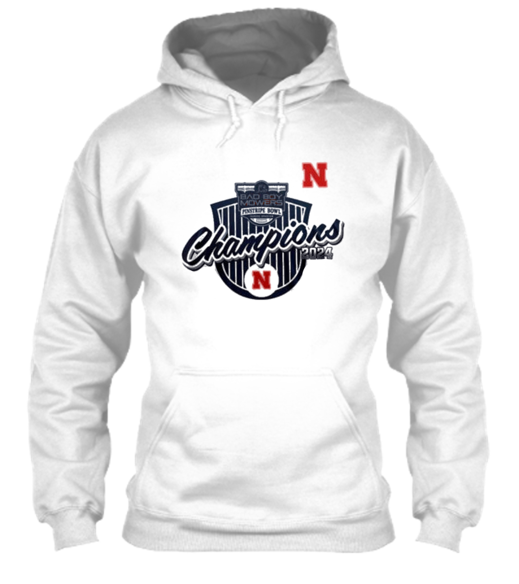 Bad Boy Mowers Pinstripe Bowl Champions Nebraska Shirt