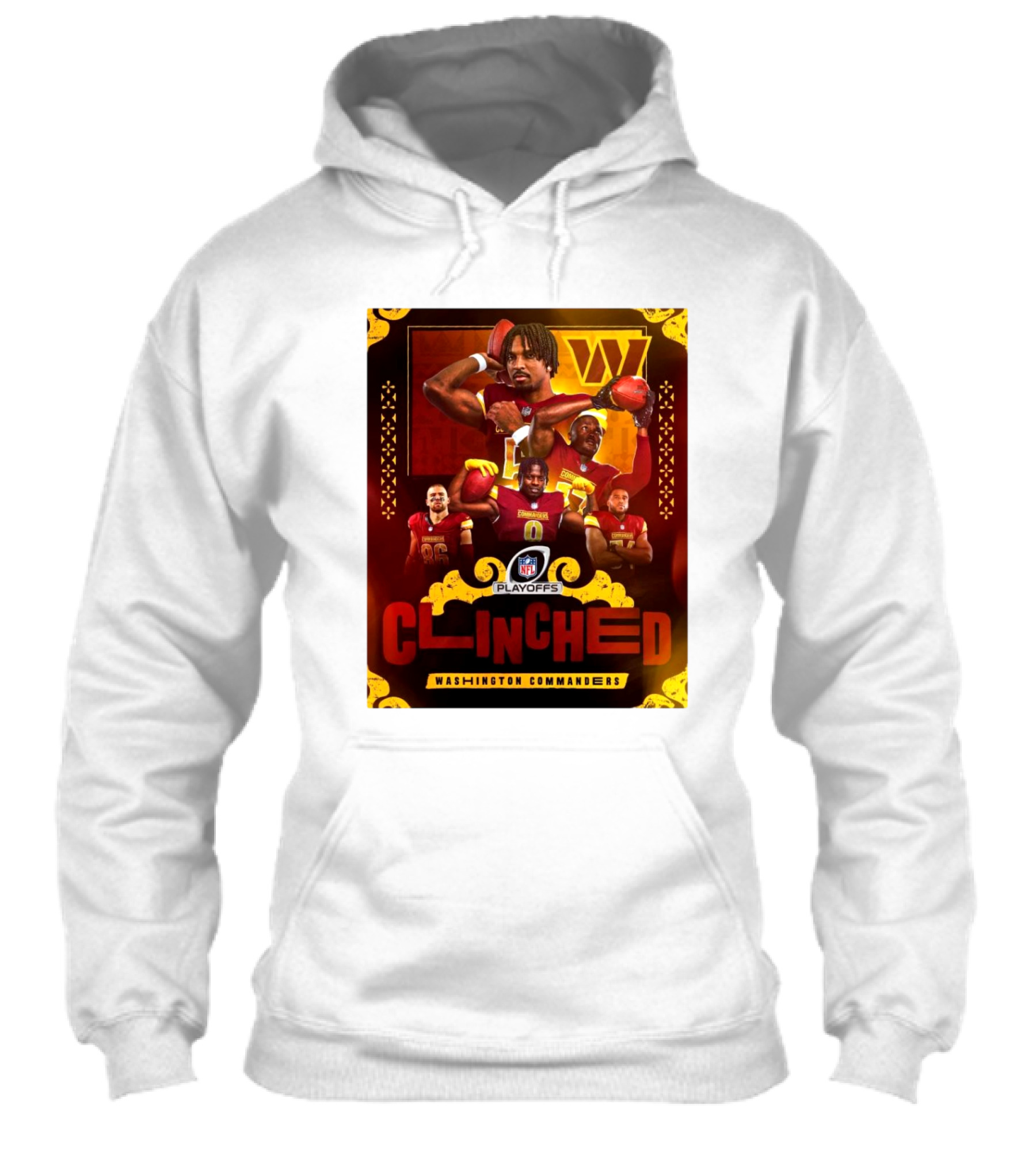 Nfl Playoffs 2024 Clinched Washington Commanders Shirt