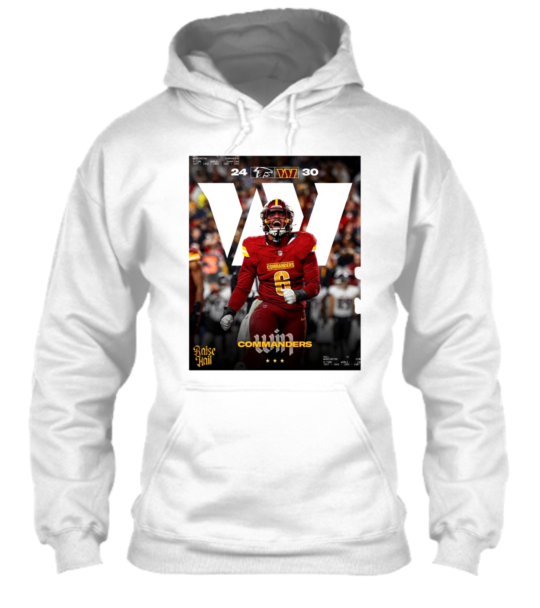 Washington Commanders Win 3024 Over Atlanta Falcons Raise Hail Shirt