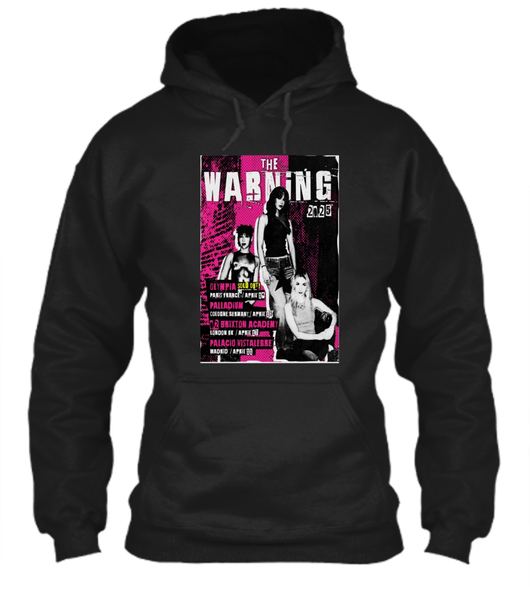 The Warning 2025 European Tour Olympia Paris France April 12 Sold Out Shirt