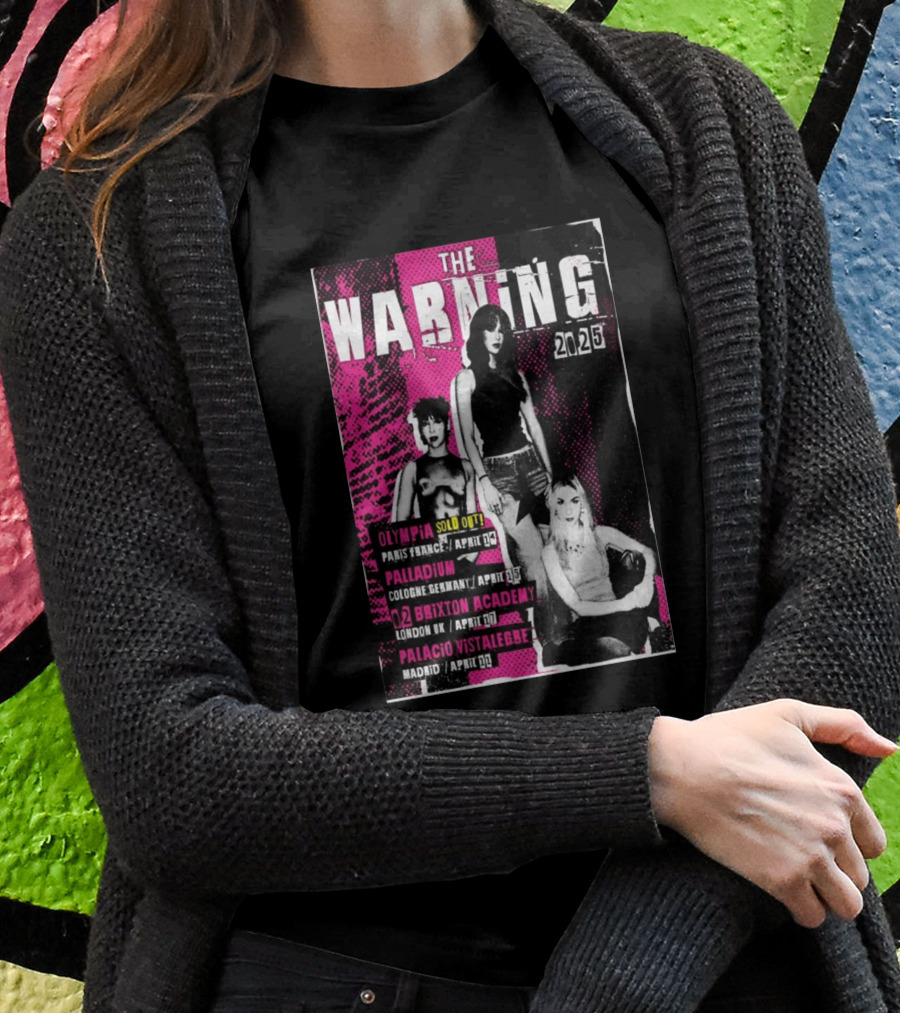 The Warning 2025 European Tour Olympia Paris France April 12 Sold Out Shirt