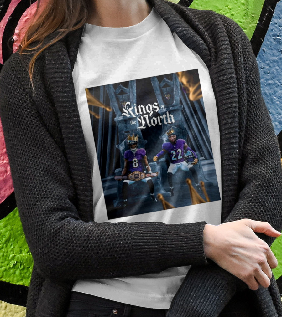 Kings Of The North Baltimore Ravens Lamar Jackson Derrick Henry Moving On Shirt