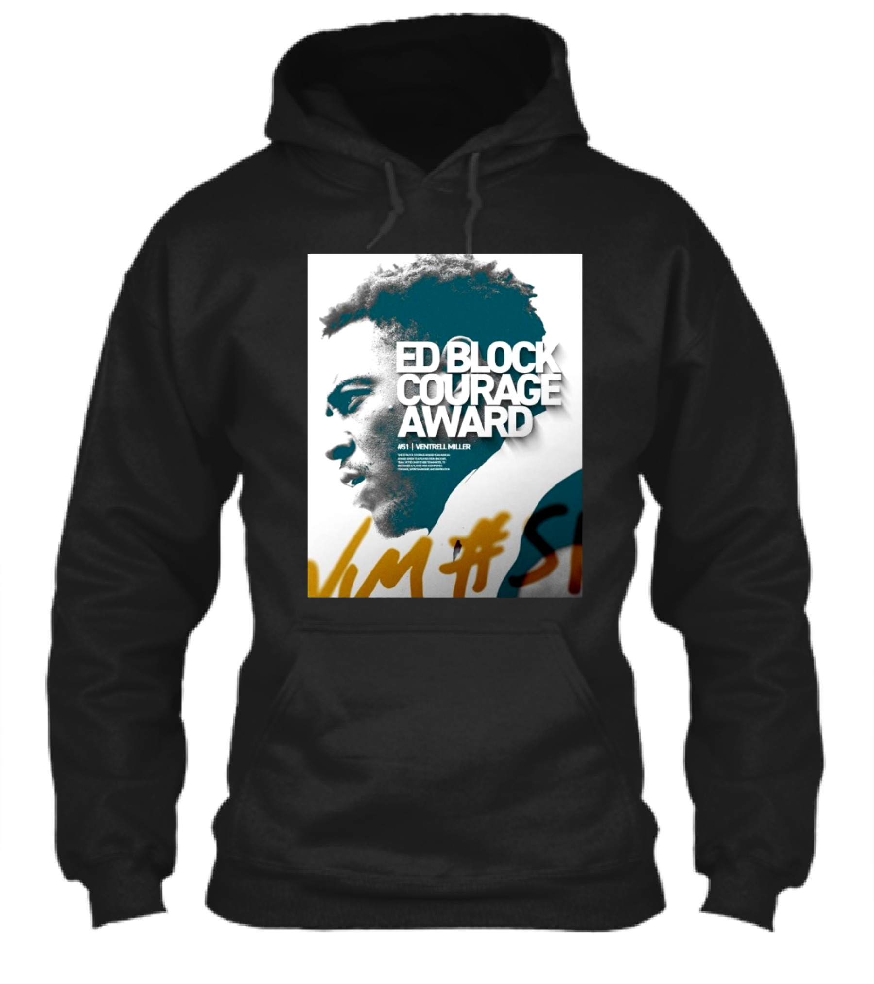 Ed Block Courage Award Ventrell Miller 51 Jacksonville Jaguars 2024 Winner Signature Shirt