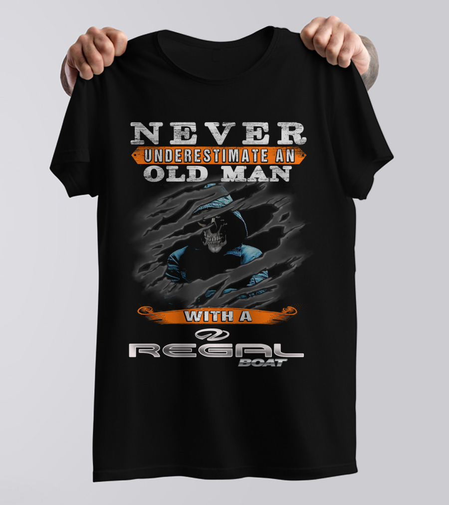 Never Underestimate An Old Man With A Quintrex Boat Shirt