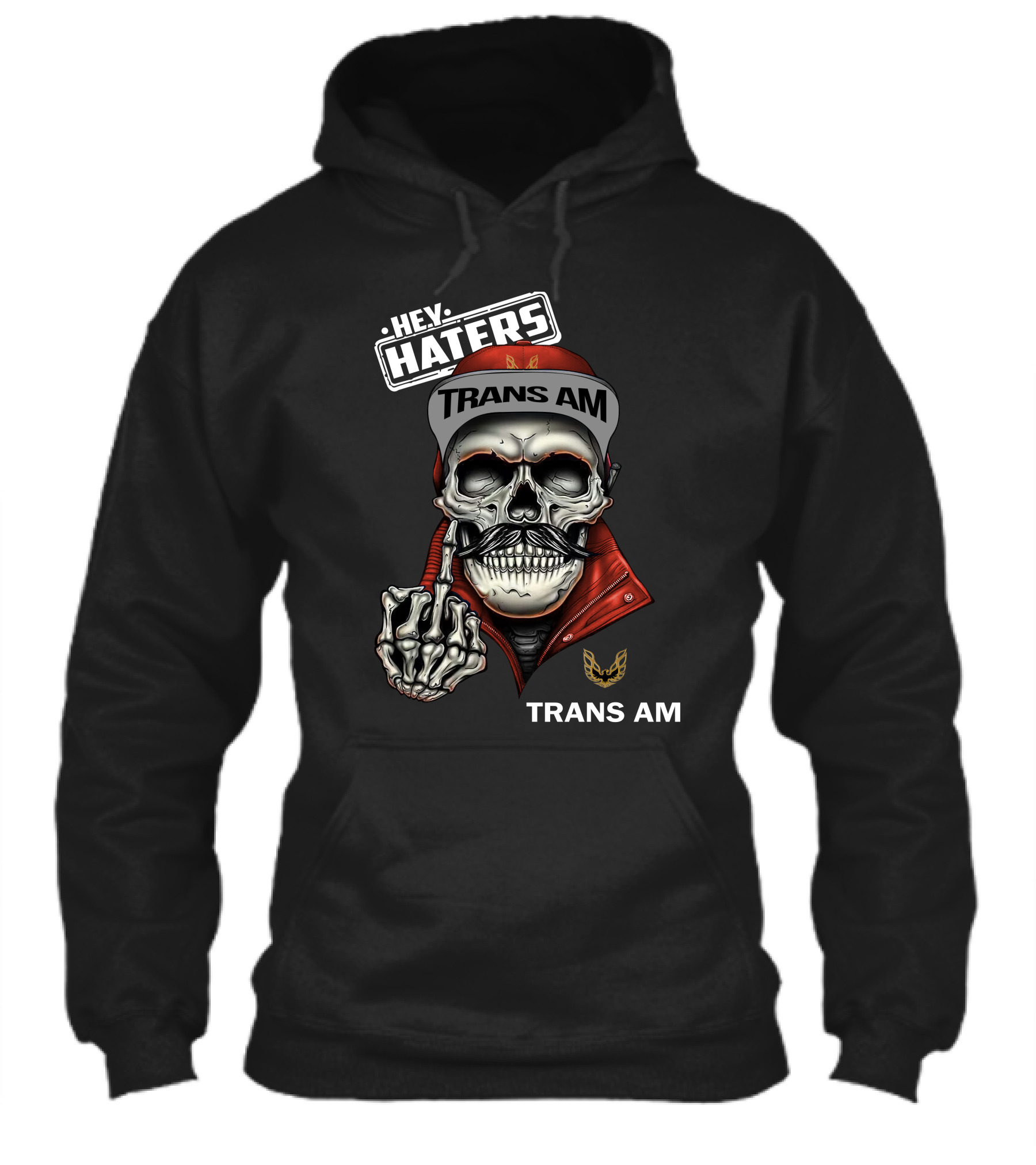 Hey Haters Trans Am Skull With Jacket And Cap Shirt