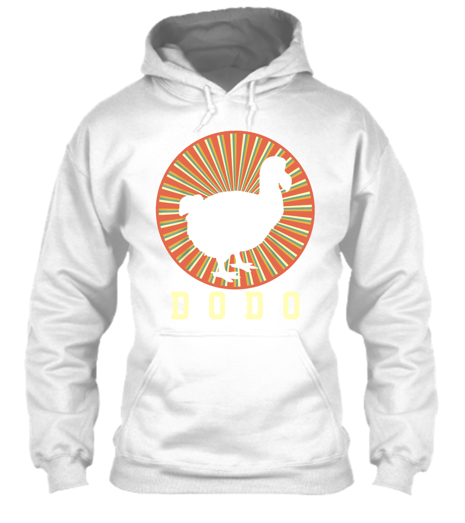 Navy Dodo Bird Retro Sunburst Shirt