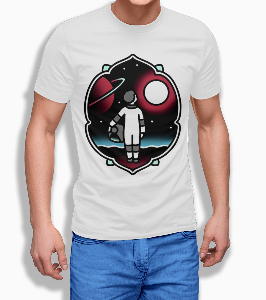 Come See The Universe Astronaut Staring At Planets And Stars Shirt