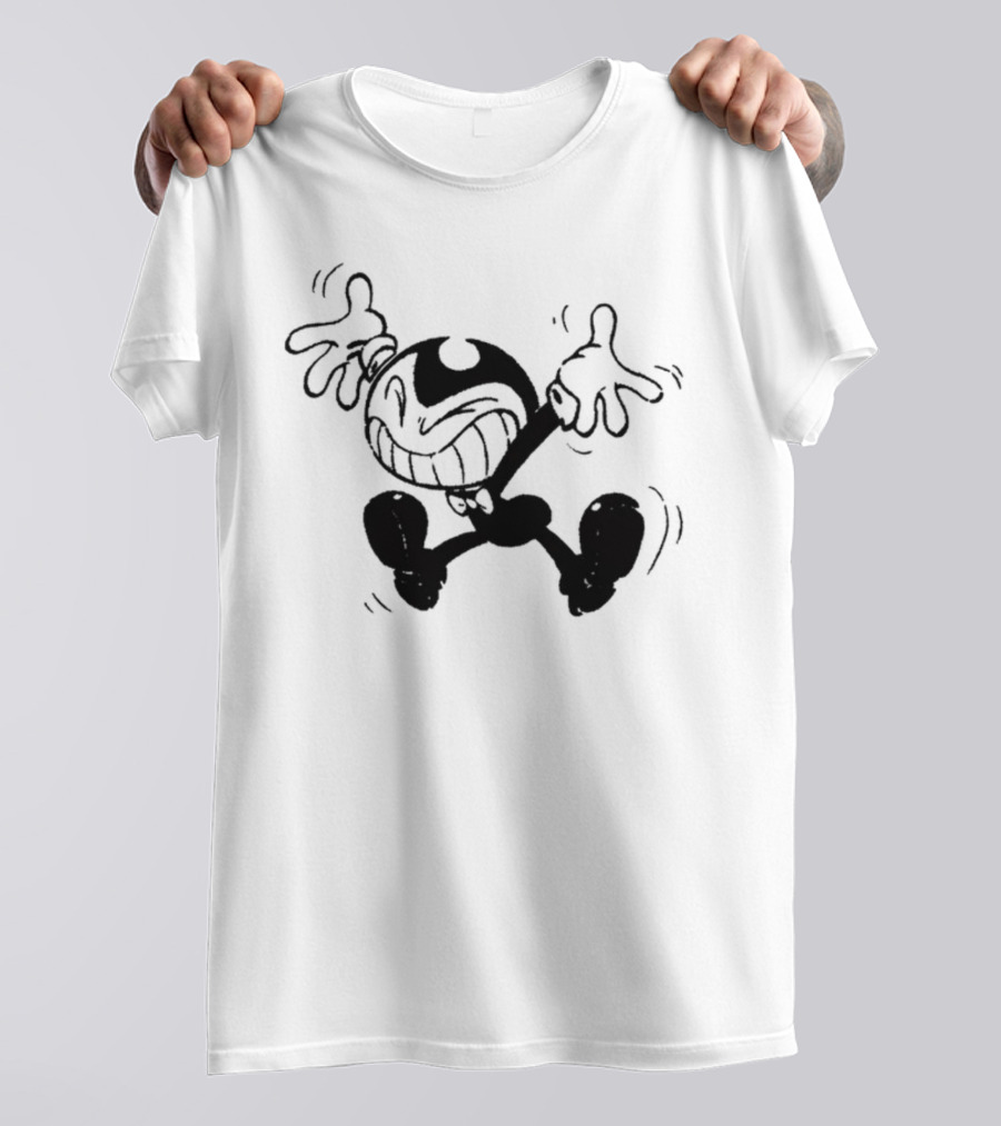 Bendy Playful Cartoon Character Poses Shirt