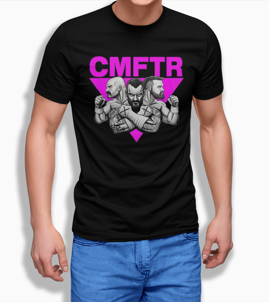 Cmftr Wrestling Trio Portrait By Hal Haney Shirt