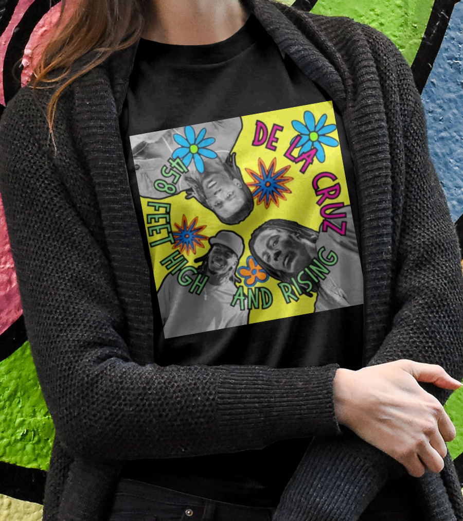 De La Cruz 458 Feet High And Rising Psychedelic Baseball Legend Shirt