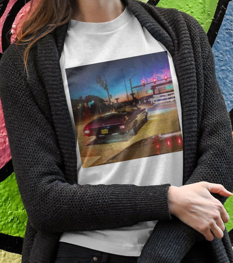 Bad Blood Convertible At Night Intersection Shirt