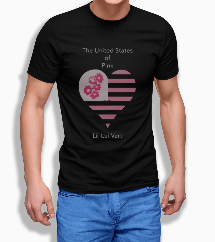 The United States Of Pink Heart Stripes Lil Uzi Vert Shirt