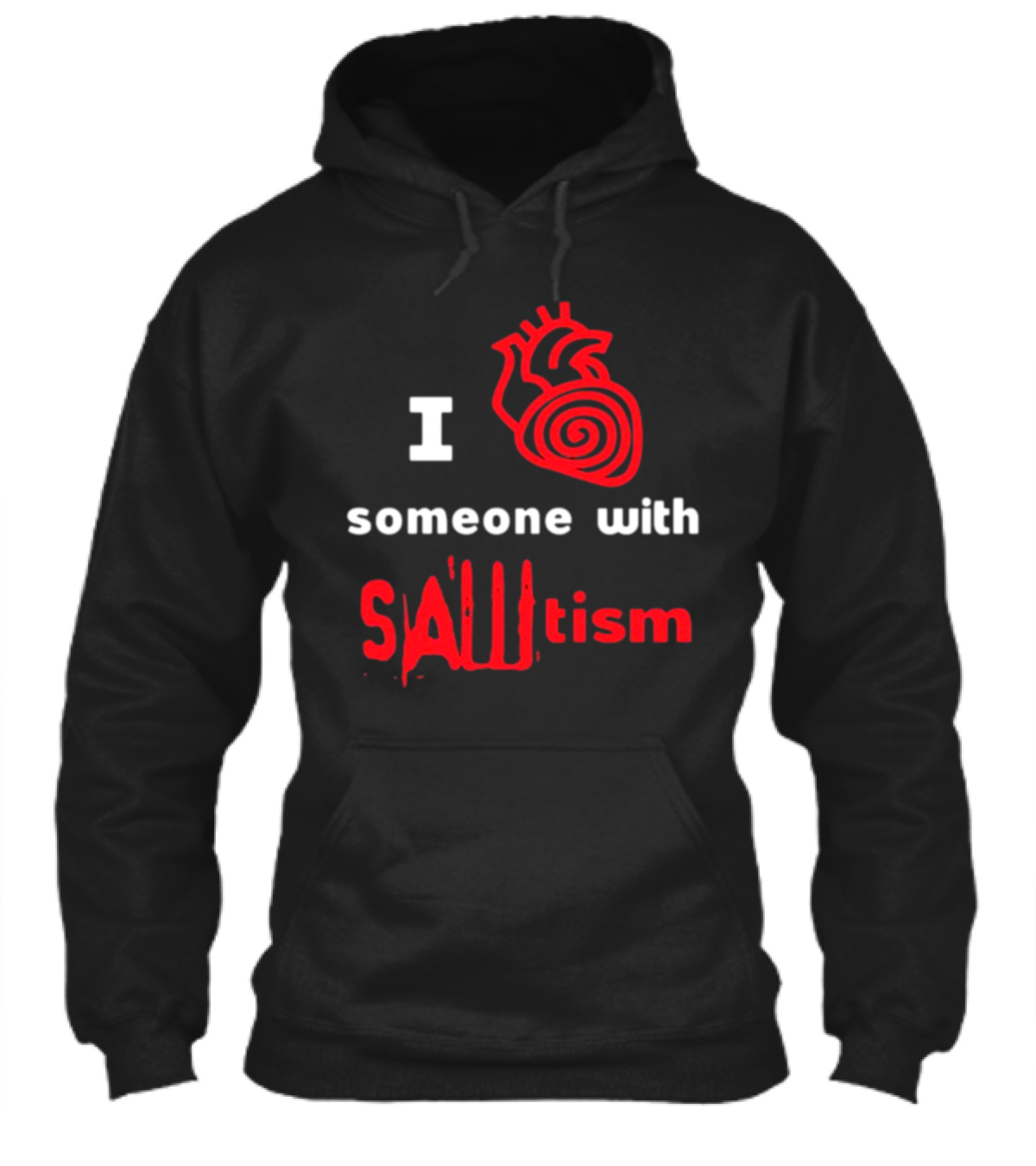 I Heart Someone With Sawtism Red Heart Shirt