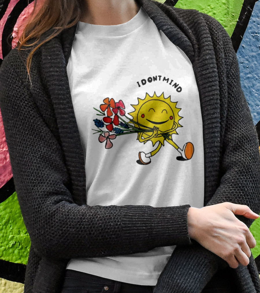 Idontmind Sunshine Carrying Colorful Flowers Shirt