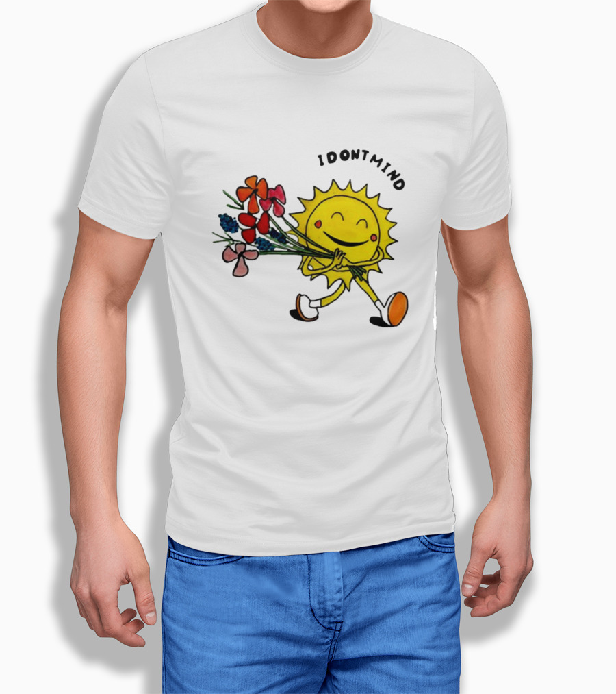 Idontmind Sunshine Carrying Colorful Flowers Shirt