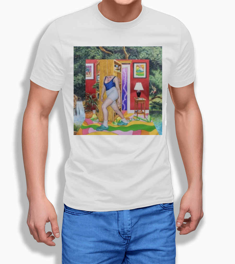 Light Moving Time Surreal Tropical Interior Scene Shirt