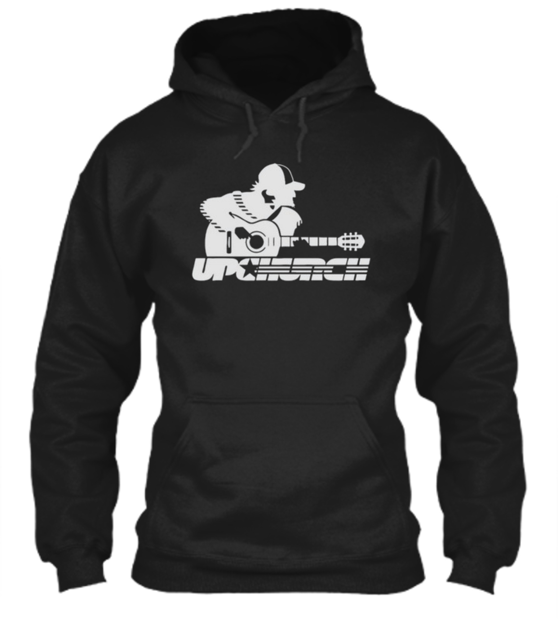 Upchurch Acoustic Guitar Player Silhouette With Star Text Shirt