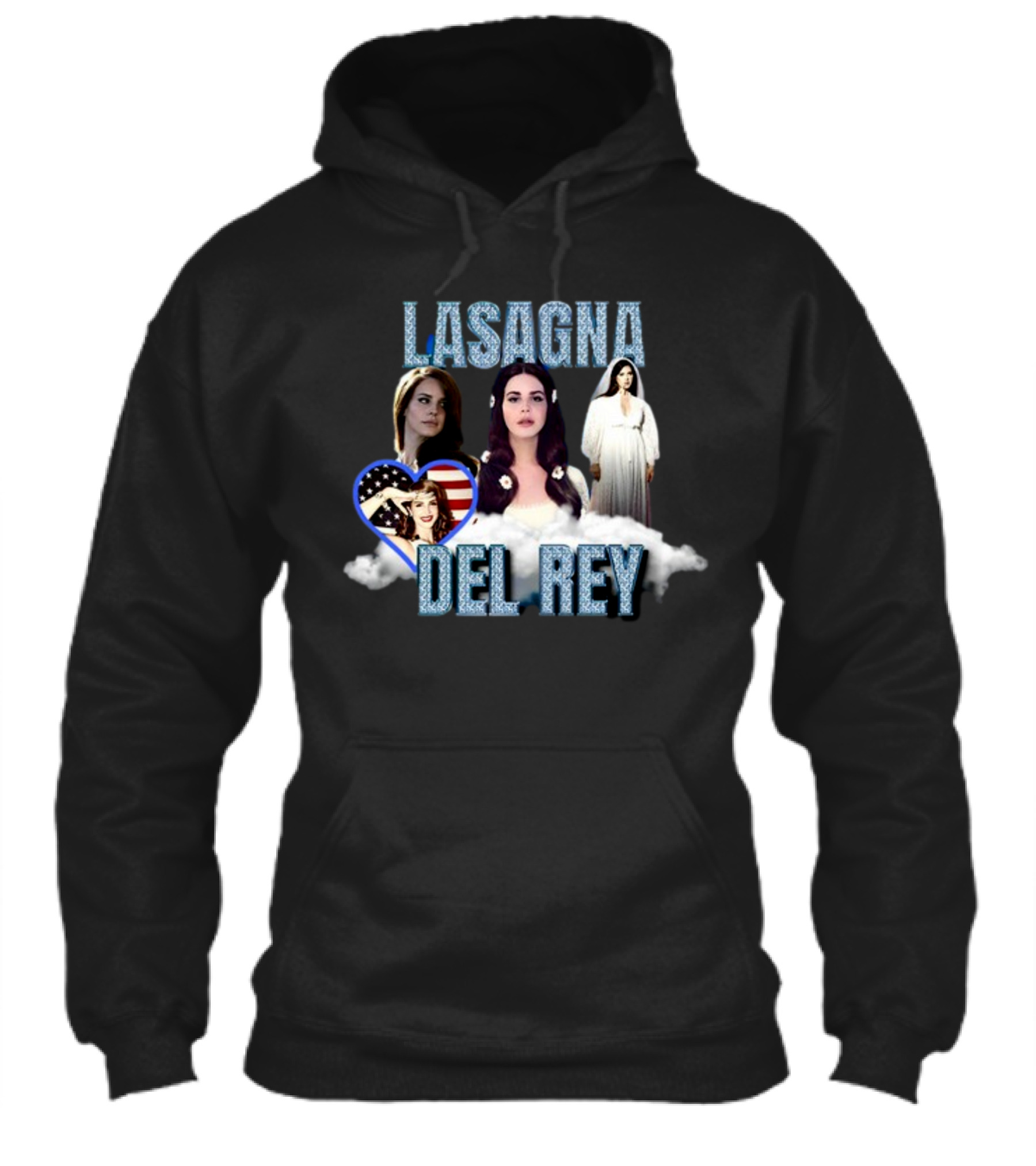 Lasagna Del Rey American Heart Cloud Shirt