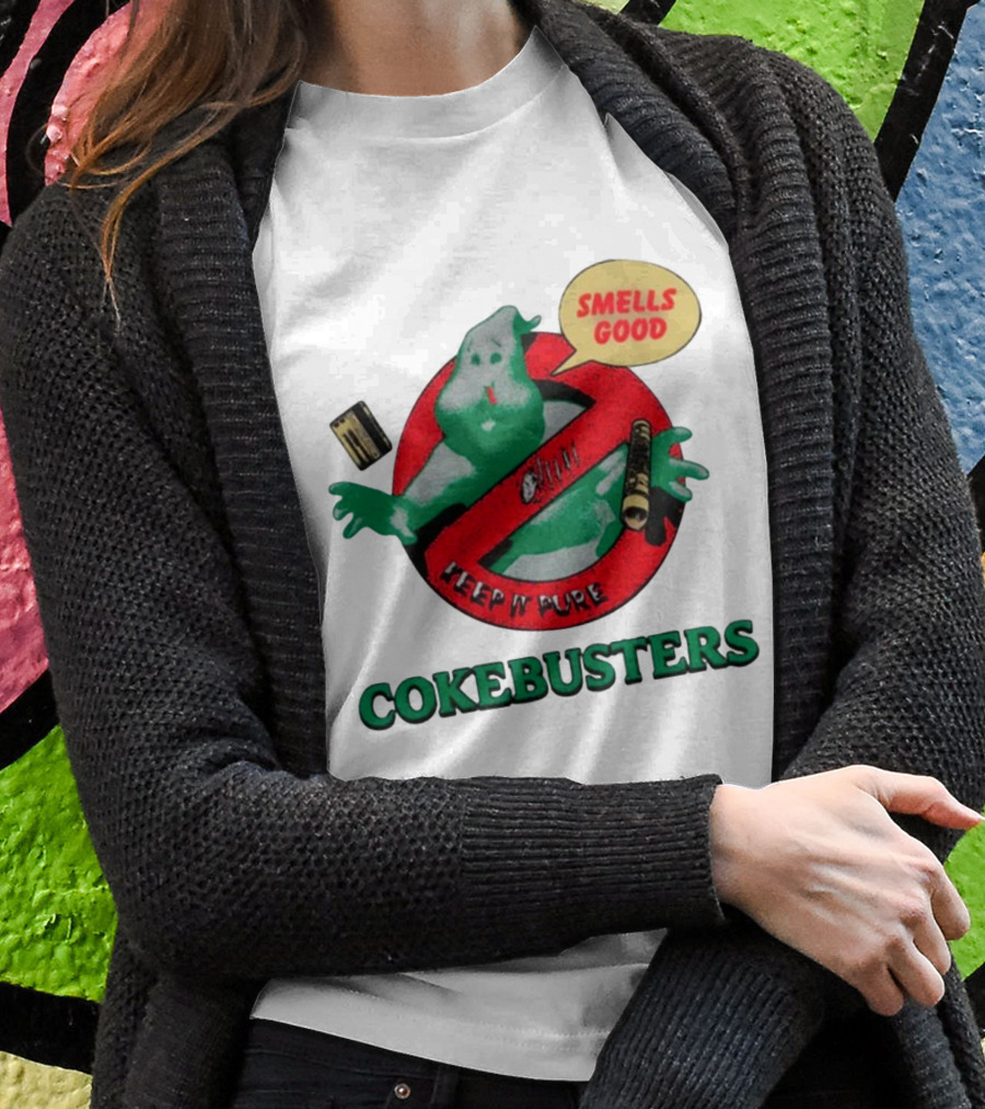 Homewardboundstore Cokebusters Keepn Pure Smells Good Ghostbusters Shirt