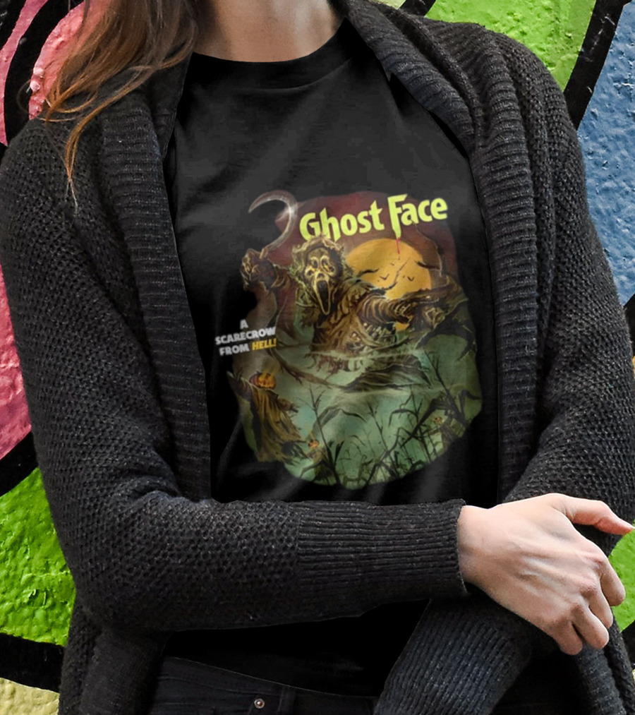 Ghost Face A Scarecrow From Hell Cavitycolors Glows In The Dark Shirt