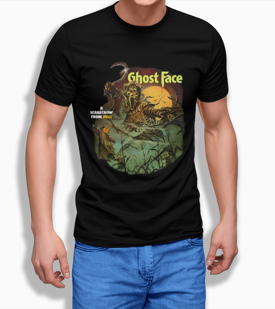 Ghost Face A Scarecrow From Hell Cavitycolors Glows In The Dark Shirt