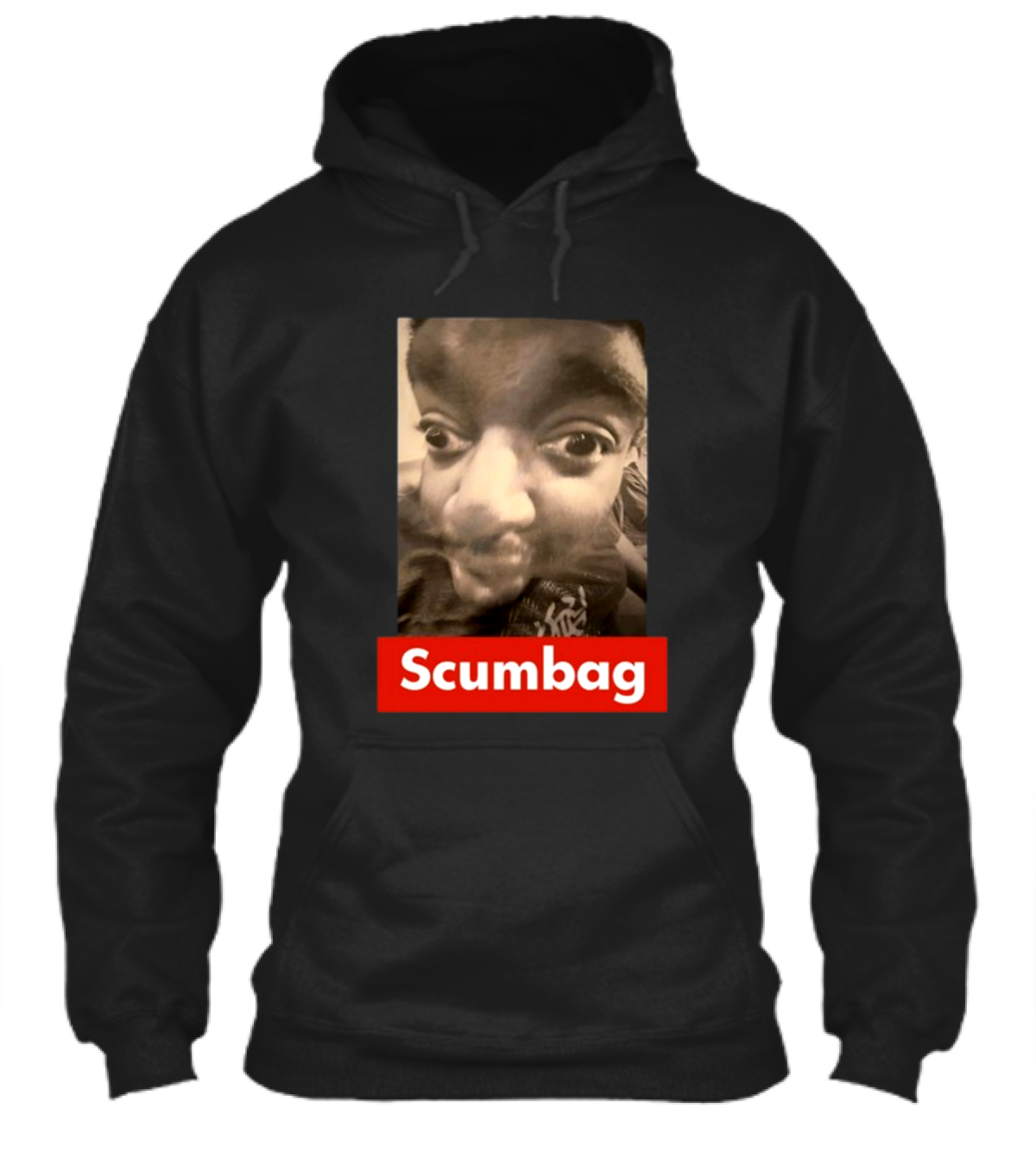 Scumbag Distorted Face Black And White Photo Shirt