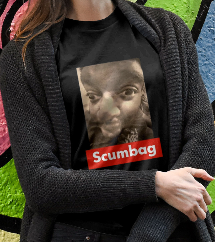Scumbag Distorted Face Black And White Photo Shirt