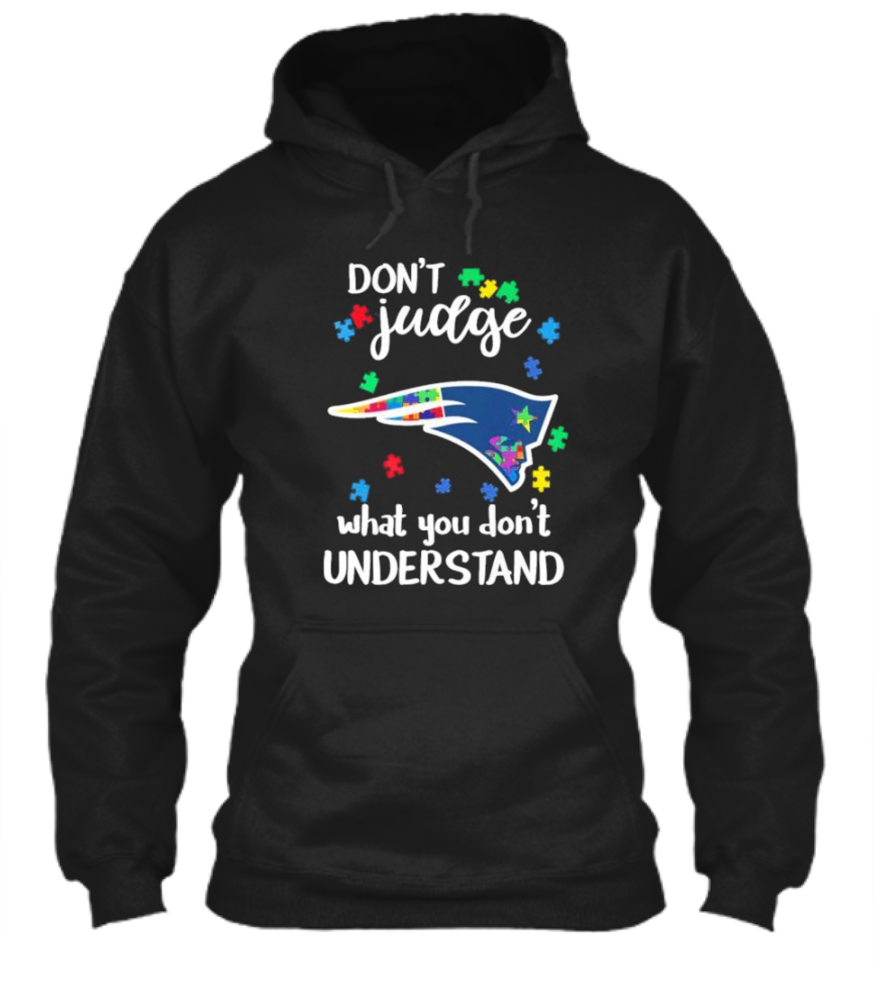 New England Patriots Dont Judge What You Dont Understand Autism 2024 Puzzle Piece Shirt