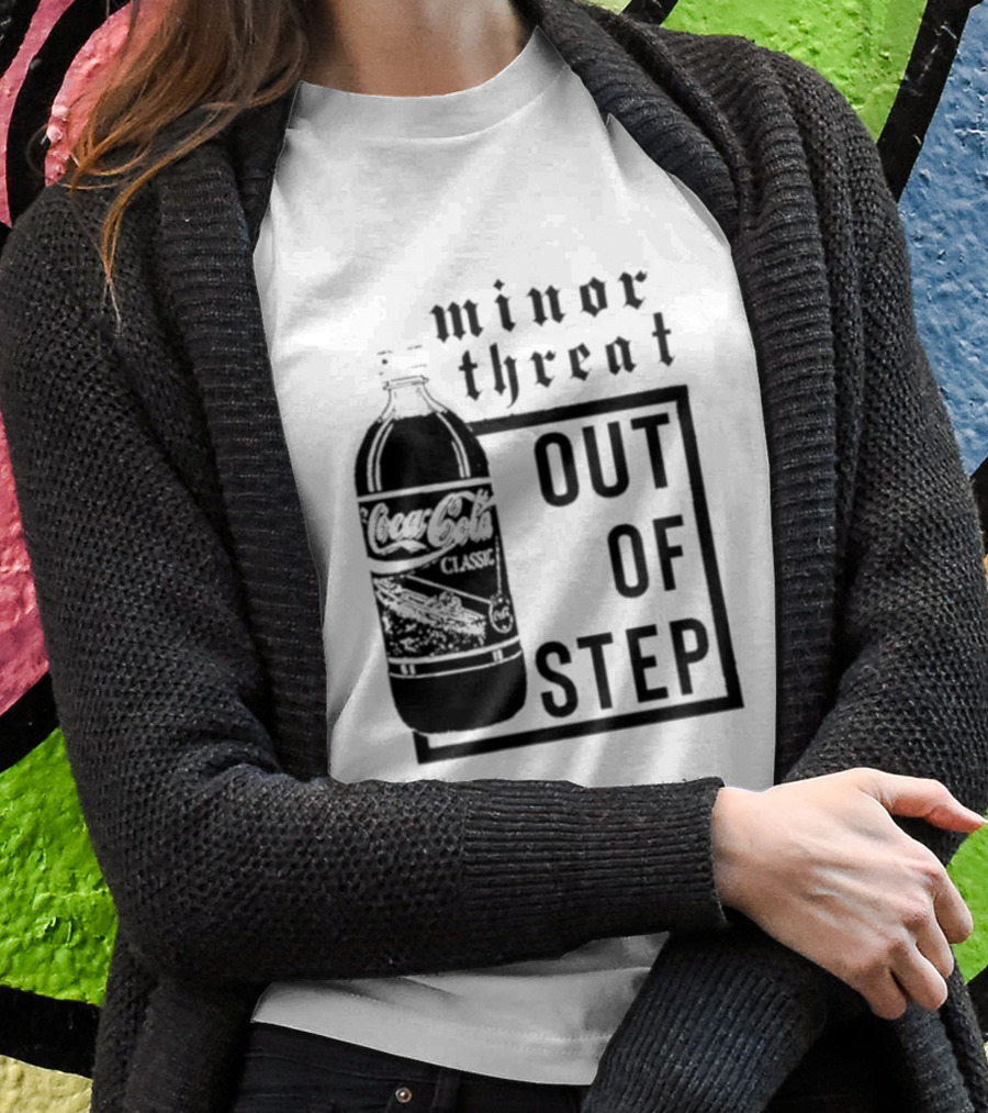 Minor Threat Out Of Step Cocacola Classic Bottle Shirt
