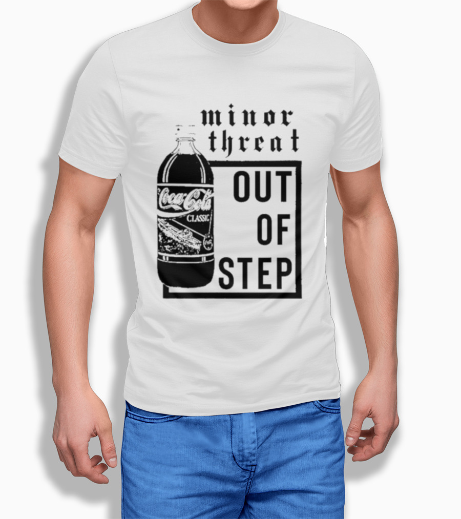 Minor Threat Out Of Step Cocacola Classic Bottle Shirt