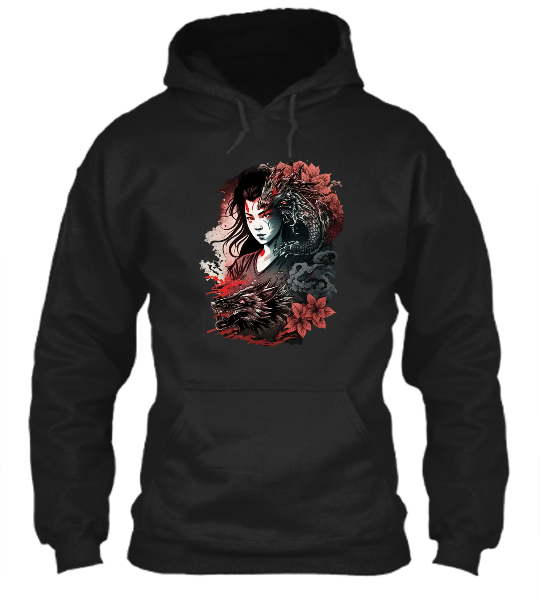 Dragon Boy Red Lotus Warrior With Dragon And Wolf Elements Shirt