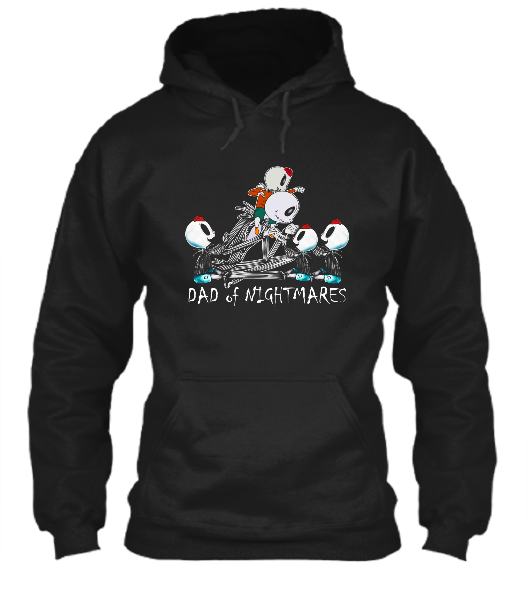 Dad Of Nightmares With Four Skull Characters Shirt