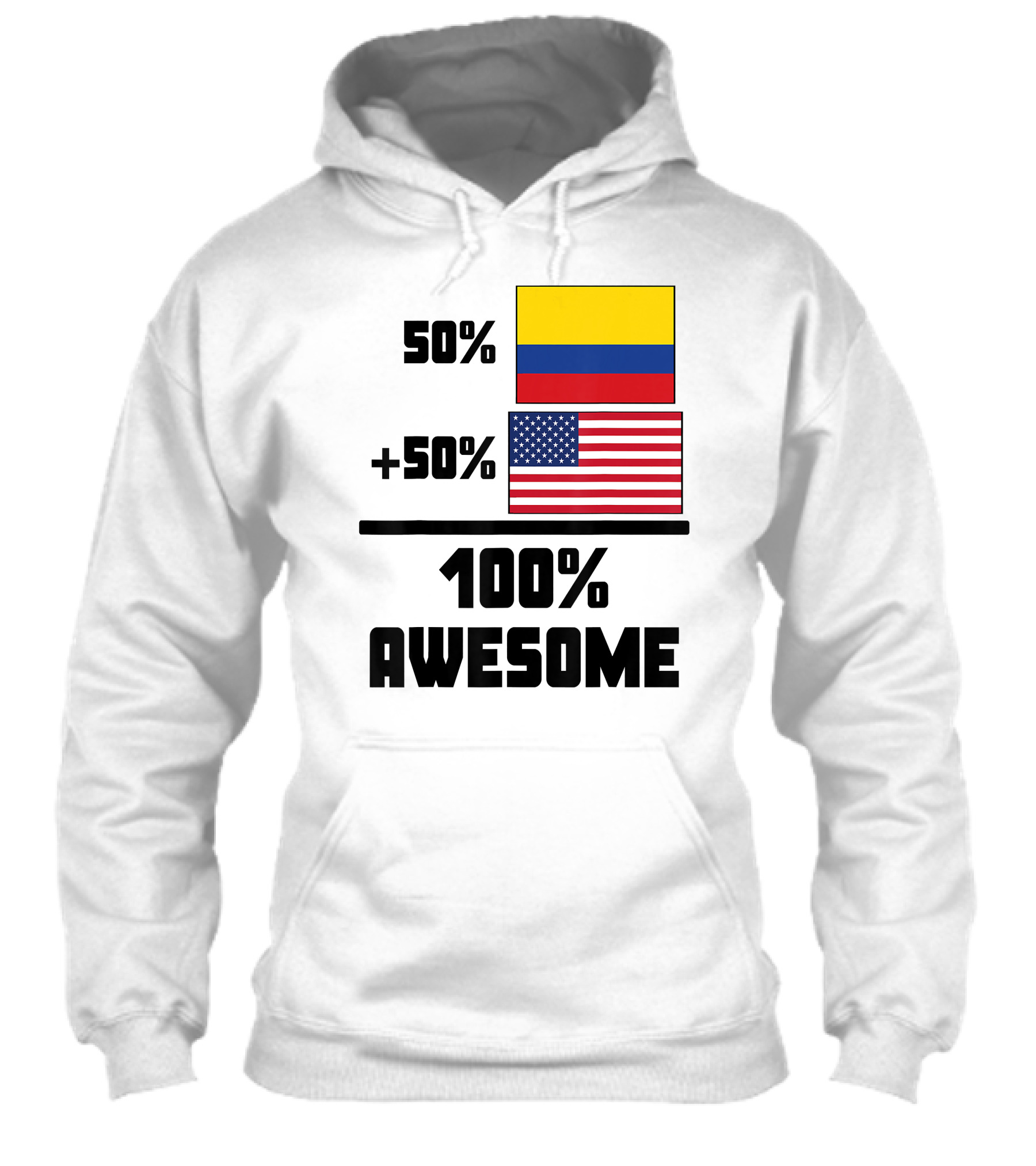 50 Colombian 50 American Flags 100 Awesome Shirt