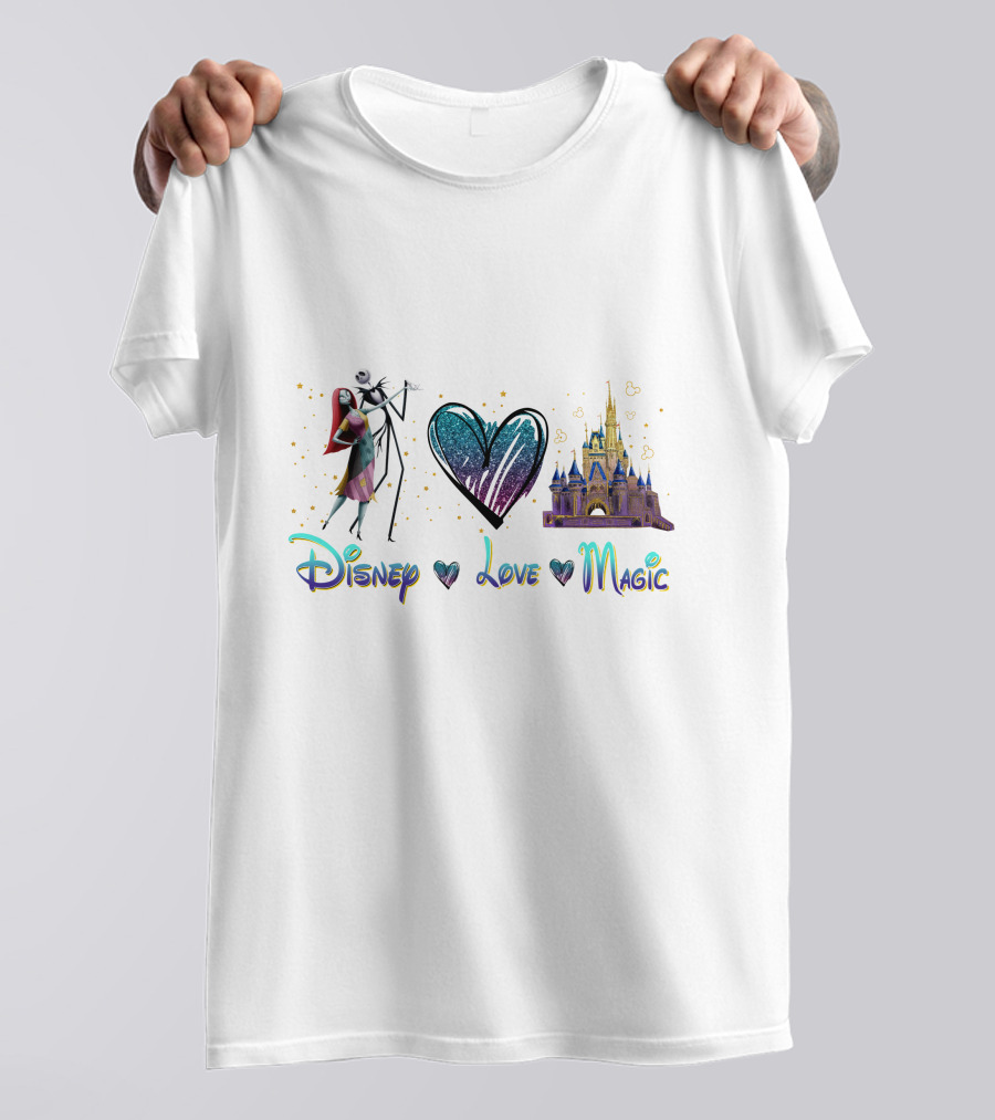 Eeyore Love Magic Heart And Castle Shirt