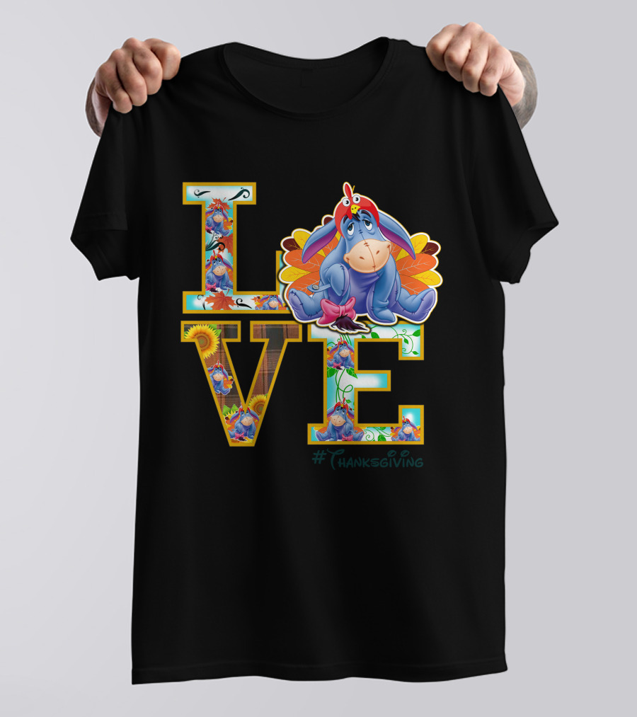Happy Thanksgiving Alice In Wonderland Characters With Autumn Leaves Shirt