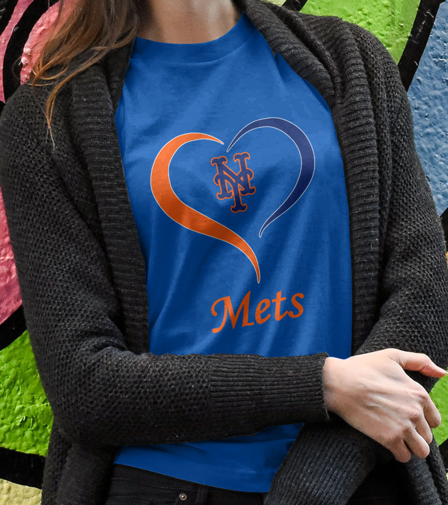 New York Mets Heart Logo Mets Shirt