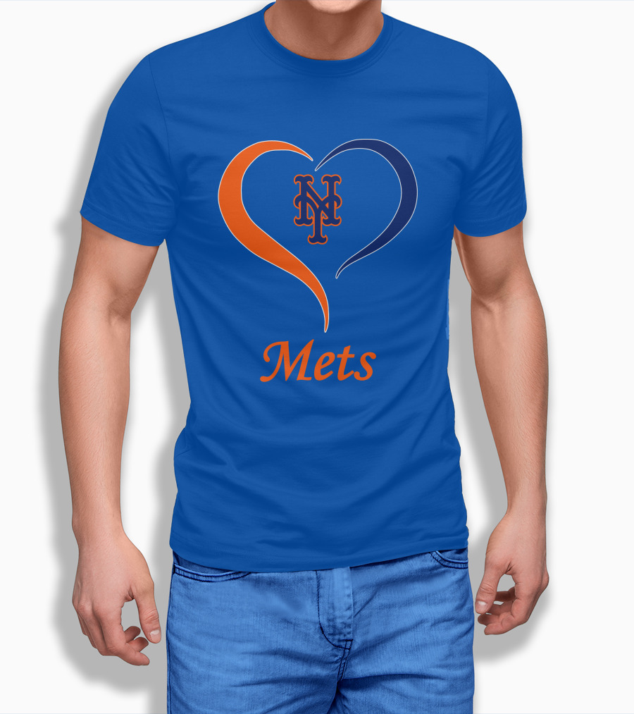 New York Mets Heart Logo Mets Shirt