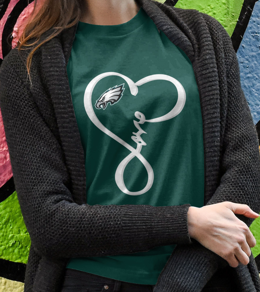 Philadelphia Eagles Love Heart Shirt