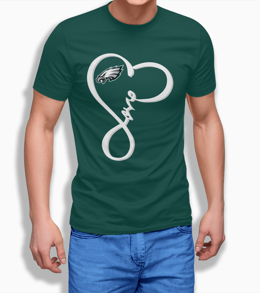 Philadelphia Eagles Love Heart Shirt