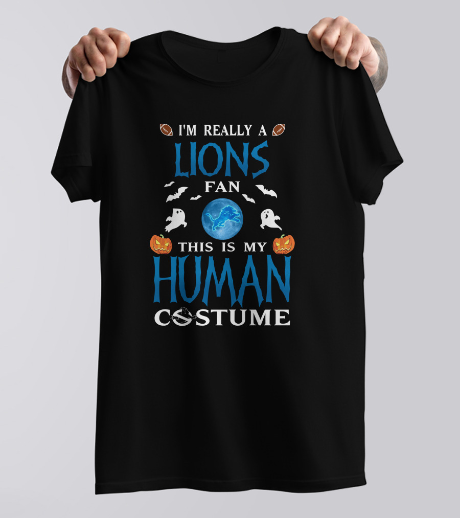 Im Really A Bills Fan This Is My Human Costume Buffalo Bills Halloween Shirt