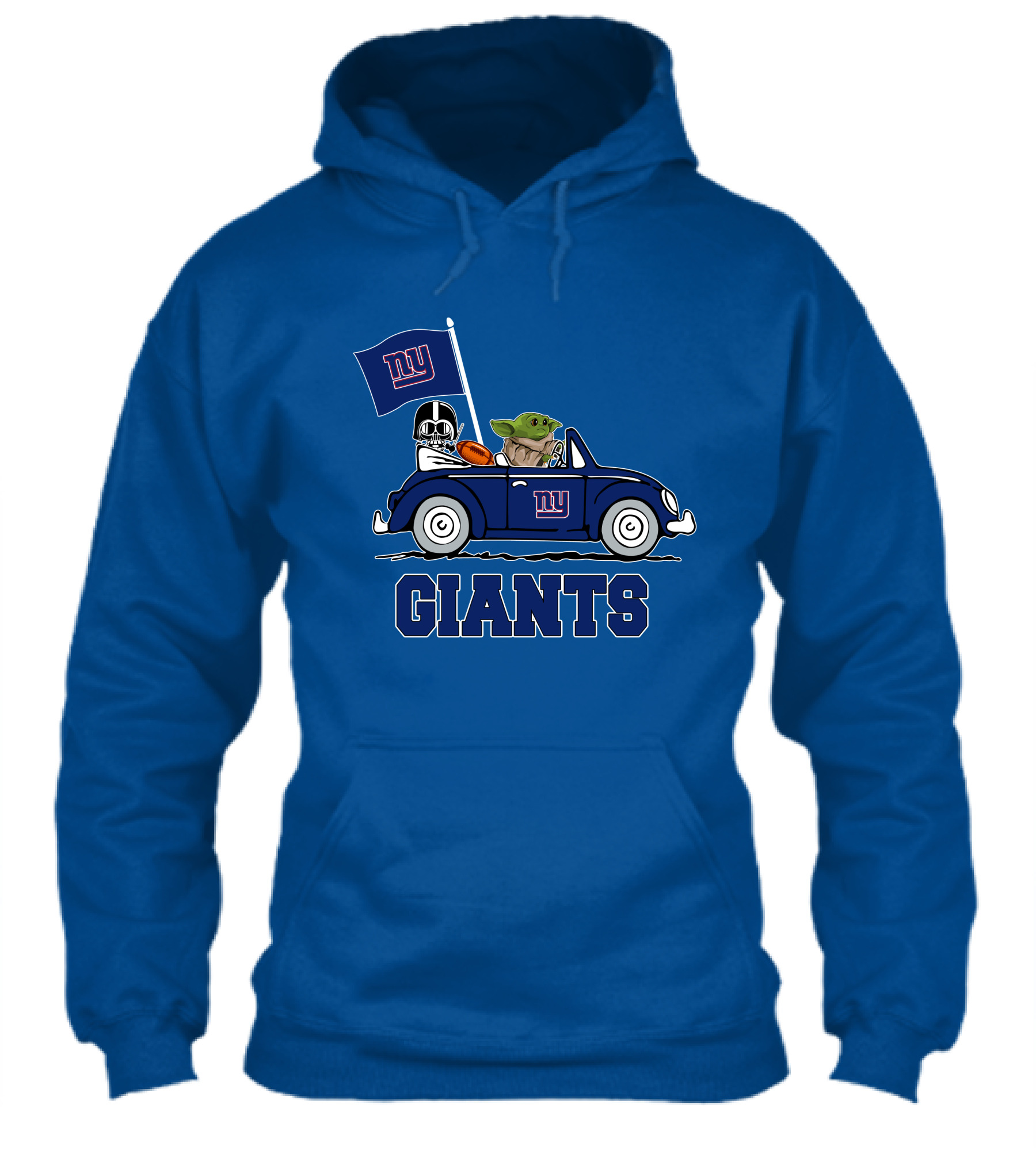 New York Giants Darth Vader Baby Yoda Ny Giants Flag Car Star Wars Shirt