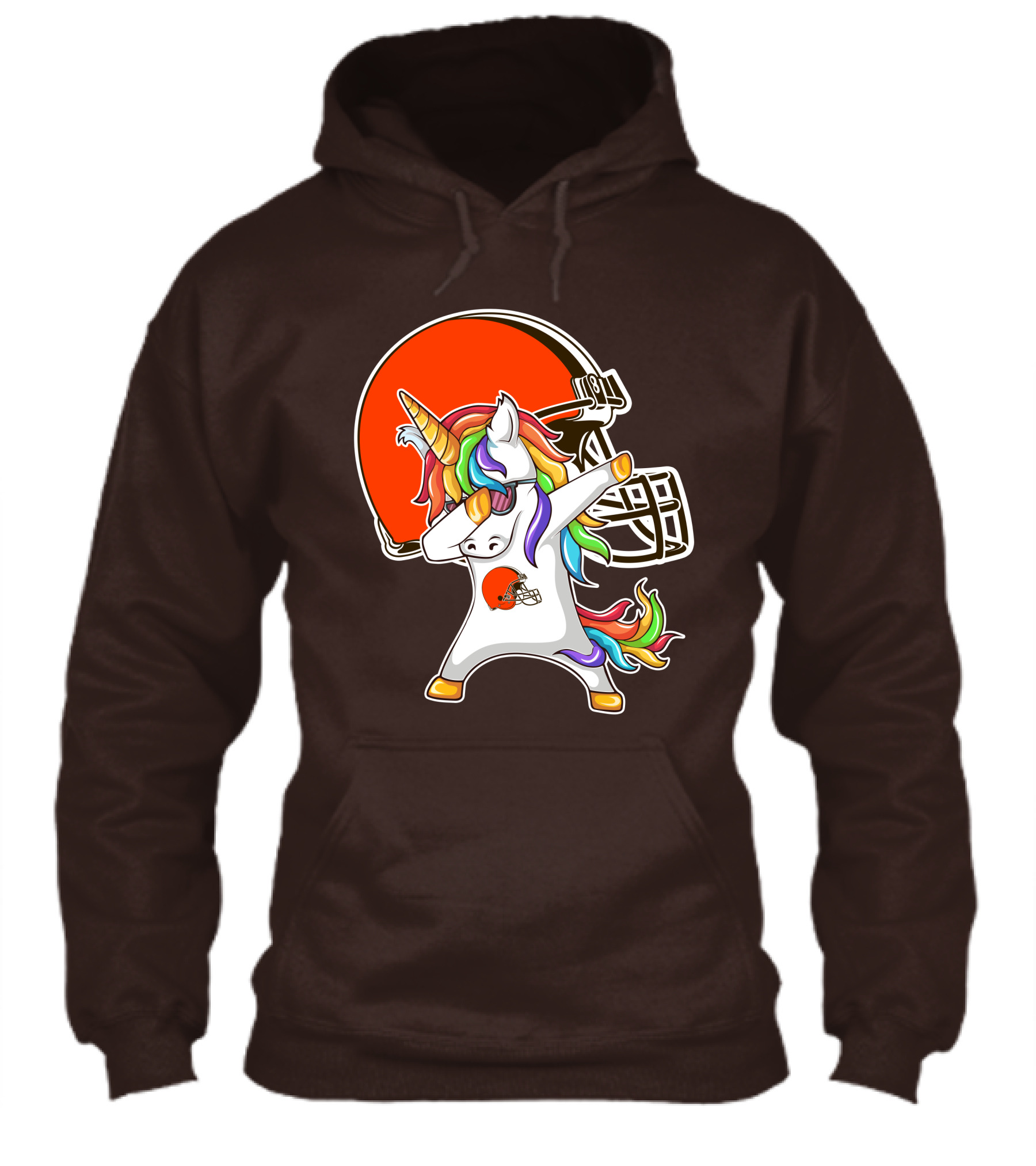 Cleveland Browns Unicorn Dabbing With Helmet Shirt