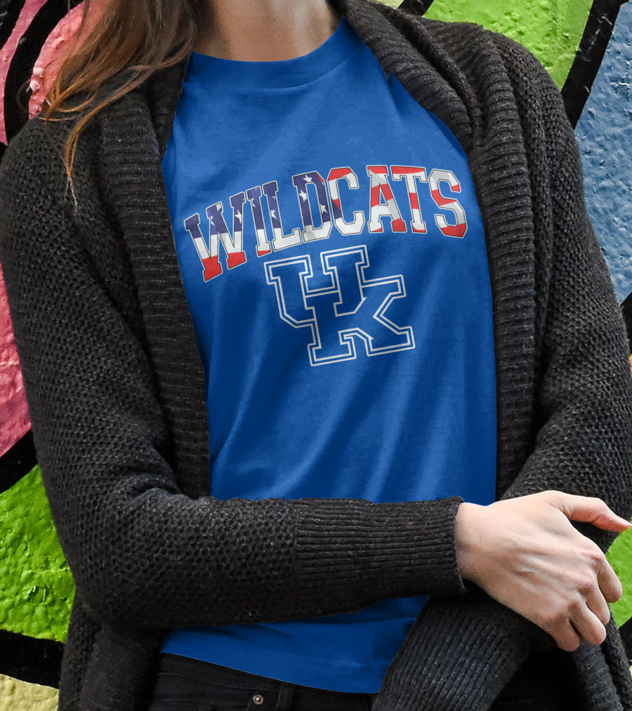 Wildcats Uk American Flag Shirt