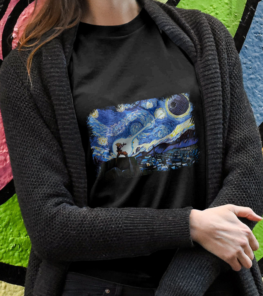 Van Goghku Starry Night Fusion Battle Shirt
